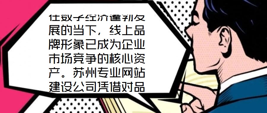 在數字經濟蓬勃發展的當下，線上品牌形象已成為企業市場競爭的核心資產。蘇州專業網站建設公司憑借對品牌定位的深刻理解與技術實力的深度融合，通過系統性構建網站生態體系